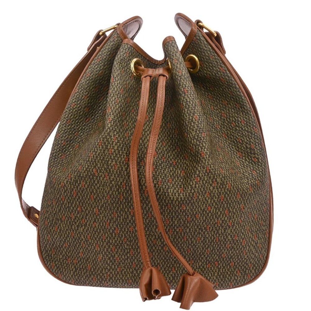 Yves Saint Laurent Brown PVC Bucket Drawstring Shoulder Bag 126376 - Picture 11 of 15